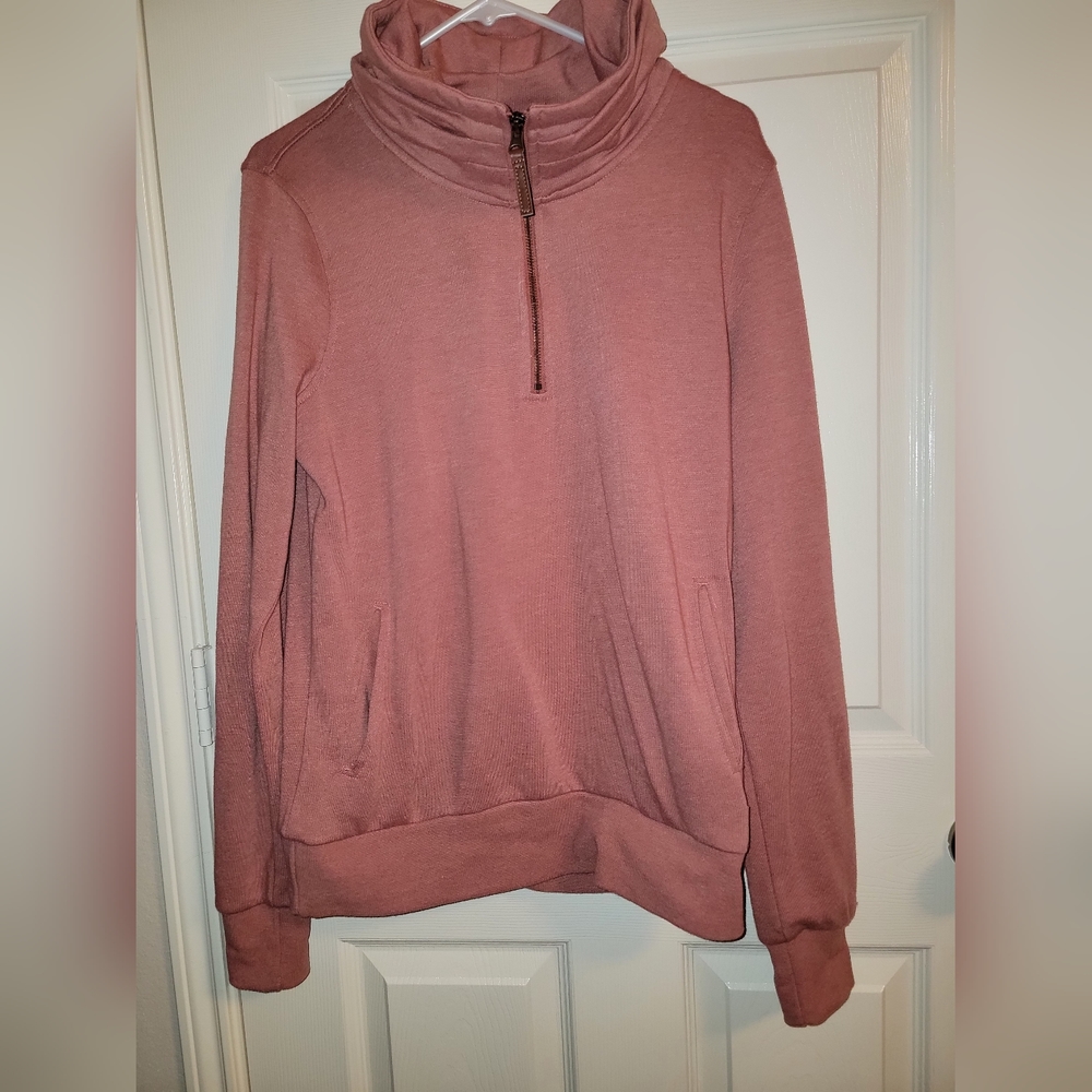 Buckle BKE Quarter Zip Jacket Mauve - Medium
